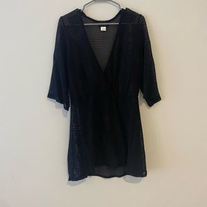Jordan Taylor XL mesh black beach coverup